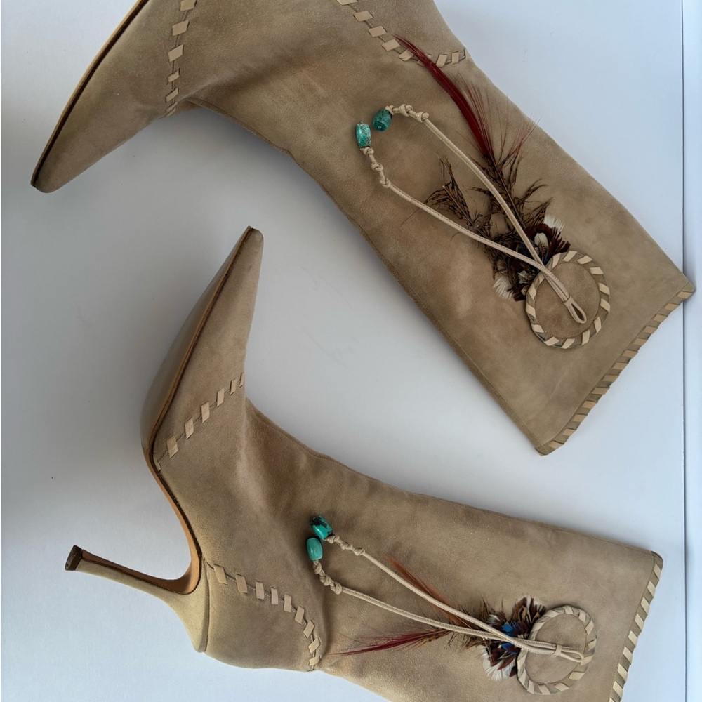 Elegant Tan Stiletto Boots